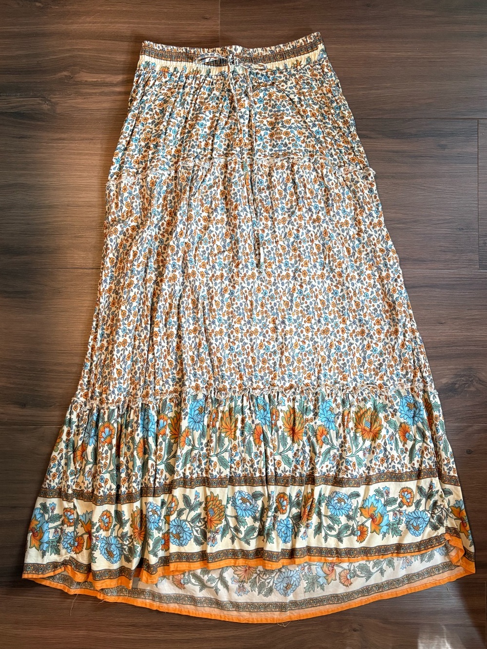 Seraphine Bohemian Floral Tiered Skirt | Size 4